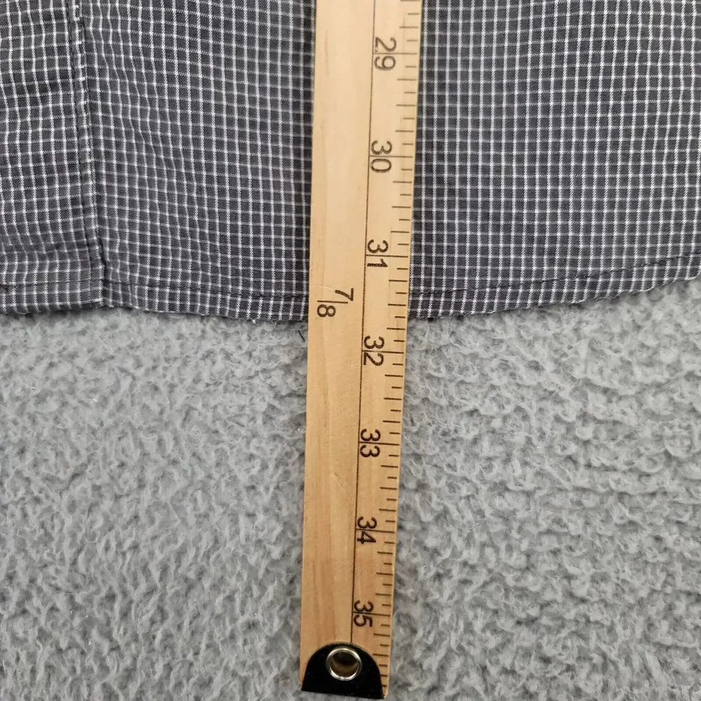 The‎ North Face Shirt Mens XXL Gray Check Plaid Outdoors Camp Gorpcore Pocket